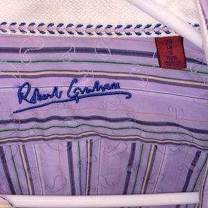 💥👕💥 Robert Graham Dress Shirt 👔 Stripes and Paisley EUC See Details